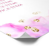 Pastel Waterverf Glitter Price List Poster (Hoek)