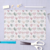  Pastel Waterverf Hartpatroon Tissuepapier (Craft)