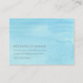Pastel Waterverf horizontale strepen Visitekaartje (Achterkant)