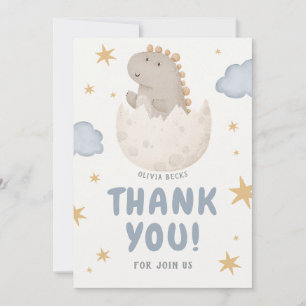 Pastel Waterverf Illustratief Baby shower Bedankkaart
