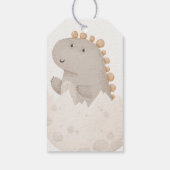 Pastel Waterverf Illustratief Baby shower Cadeaulabel (Achterkant)