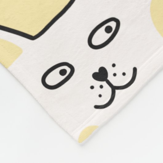 Pastel Waterverf Kat Katten Naam Monogram Kinder Fleece Deken (Hoek)