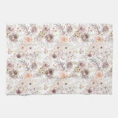 Pastel Waterverf Kleurrijke Rozen Theedoek (Horizontaal)