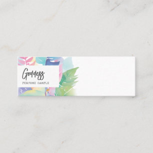 Pastel Waterverf Leaf Parfum Tester Mini Visitekaartje