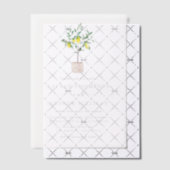 Pastel Waterverf Lemon Tree Summer Weddenschap Vellum Uitnodigingen (Offset (Uitnodiging))