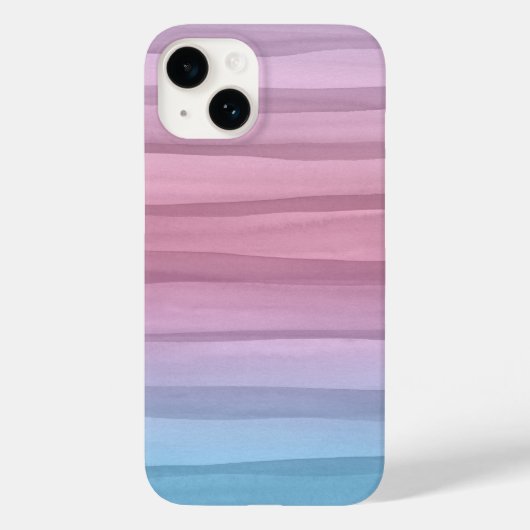 Pastel Waterverf Lines Patroon Case-Mate iPhone Case (Achterkant)