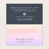 Pastel Waterverf Lip Distributeur Tips & Tricks Visitekaartjes (Buitenkant ongevouwen)