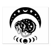 Pastel Waterverf Moon Possum Rubberstempel (Afrduk)