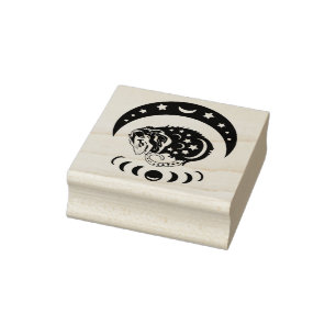 Pastel Waterverf Moon Possum Rubberstempel