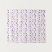 Pastel Waterverf Paarse Shell Wandkleed (Voorkant (horizontaal))