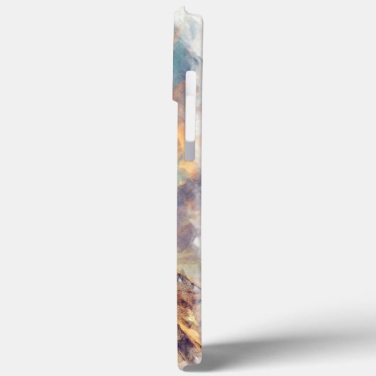 Pastel Waterverf Paris Eiffeltoren Kunstschilder Case-Mate iPhone Case (Achterkant / Links)