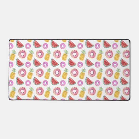 Pastel Waterverf Pool Float Patroon Bureaumat (Voorkant)