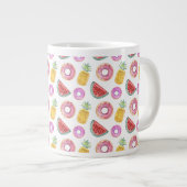 Pastel Waterverf Pool Float Patroon Jumbo Beker (Voorkant rechts)