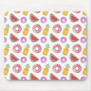 Pastel Waterverf Pool Float Patroon Muismat