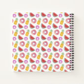 Pastel Waterverf Pool Float Patroon Notitieboek (Achterkant)