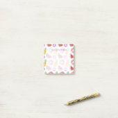 Pastel Waterverf Pool Float Patroon Post-it® Notes (Op bureau)