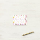Pastel Waterverf Pool Float Patroon Post-it® Notes (Op bureau)