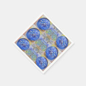 Pastel Waterverf Snowflakes Servet (Hoek)