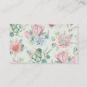 Pastel Waterverf Succulent Book Request Informatiekaartje (Achterkant)