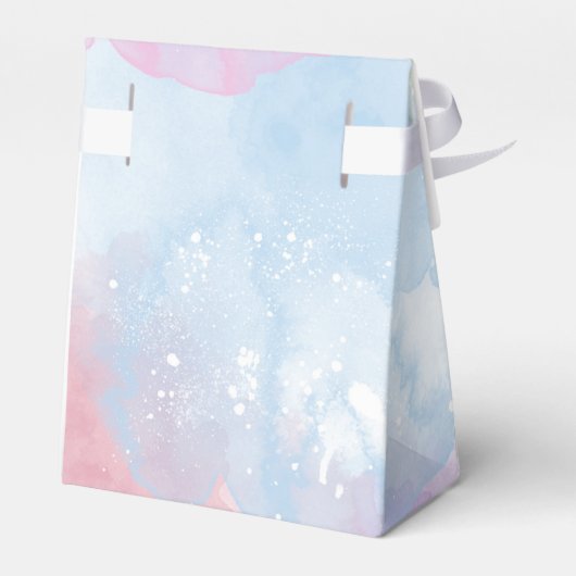 Pastel Waterverf Tent geschenkdoos Bedankdoosjes (Achterkant)