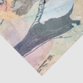 Pastel Waterverf Vogels & Vlinders Tissuepapier (Detail)