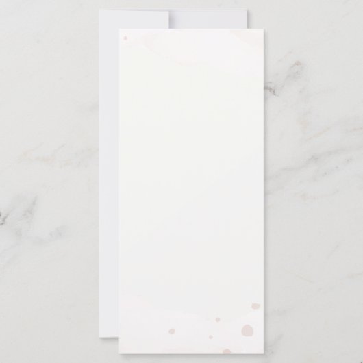 Pastel Waterverf Weddenschap Menu (Achterkant)