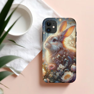  Pastel Waterverf Woodland Rabbit iPhone 11 Hoesje