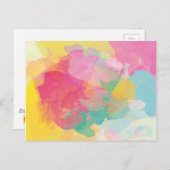 Pastel-Waterverven Briefkaart (Voorkant / Achterkant)