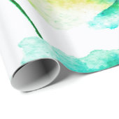 Pastel Waterverven Rozen & Flowers Patroon Cadeaupapier (Rol Hoek)