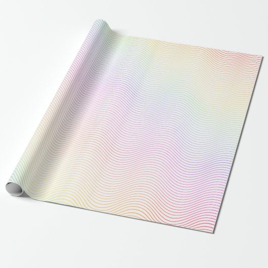 Pastel Wave Cadeaupapier (Uitgerold)