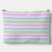 Pastel Wavy Striped Modern Personalized Etui (Achterkant)