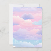 Pastel We're On Cloud 9 Baby shower Invitation (Dos)
