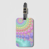 Pastel wervelingen - Aangepaste Bagagelabel (Voorkant (verticaal))