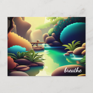 Pastel Wet van Aantrekking Overvloed Affirmatie Briefkaart