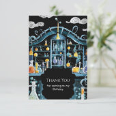 Pastel Wetenschap Experiment Wetenschapper Verjaar Bedankkaart (Staand voorkant)