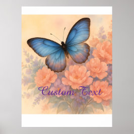 Pastel Whimsical Garden Mounted Art Print