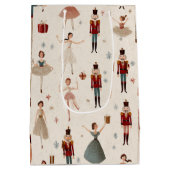 Pastel Whimsical Nutcracker & Princess Gift Bag Medium Cadeauzakje (Achterkant)