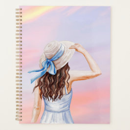 Pastel Whimsical Woman Digitale Kunst Planner