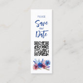 💍Pastel Whispers Meadow Bladwijzer Sla de datum o Contactkaartje (Voorkant)