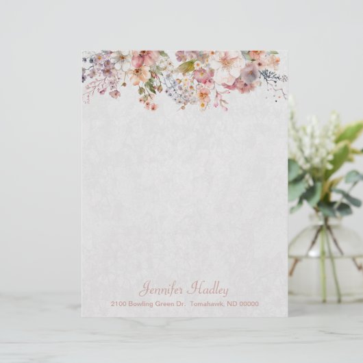 Pastel Wild Flowers Custom (Staand voorkant)