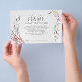 Pastel Wildflower Baby shower Bingo Flyer (Hand)