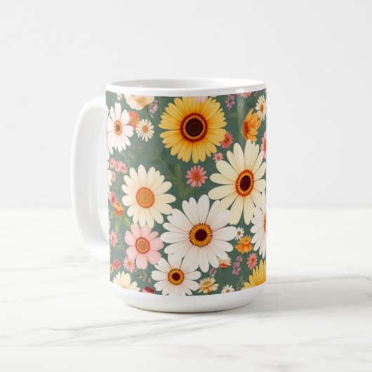Pastel Wildflower coffee mug  (Devant gauche)