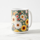 Pastel Wildflower coffee mug  Koffiemok (Voorkant rechts)