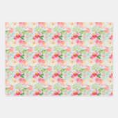 Pastel Wildflower Floral Pattern Inpakpapier Vel (Voorkant 3)
