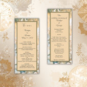 Pastel Wildflower Meadow bruiloft programma & menu