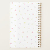 Pastel Wildflower Pink Monogram Planner (Dos)