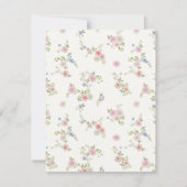 Pastel Wildflower QR Code RSVP Card (Achterkant)