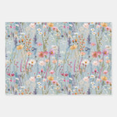 Pastel Wildflower Wrapping Paper Set (Voorkant 2)