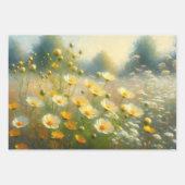 Pastel Wildflowers Impressionist Decoupage Inpakpapier Vel (Voorkant 2)