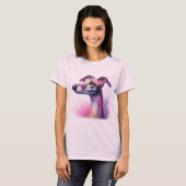  pastel windhond t-shirt (Voorkant volledig)